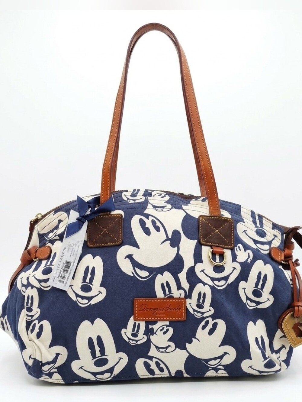 NWT Rare 2010 Disney Parks x Dooney & Bourke "Classic Mickey Faces" Satchel Bag